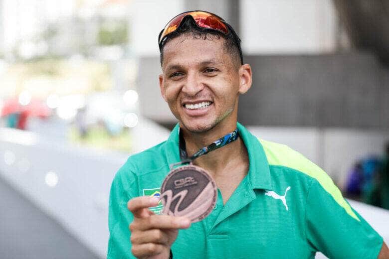 Bronze na prova dos 5000m, Wendell Jerônimo é um dos quatro mato-grossenses que participam da competição  - Foto por: Christiano Antonucci/Secom-MT